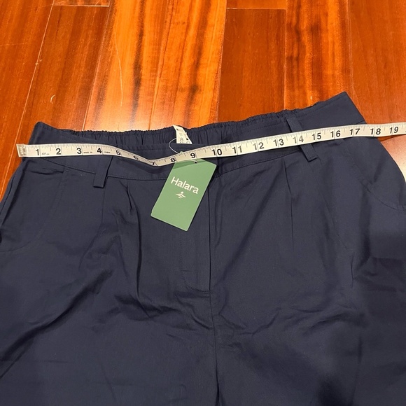 New NWT Halara Navy Blue Pants Wide Leg Casual Elastic Pull On Size Regular XL - Picture 7 of 9